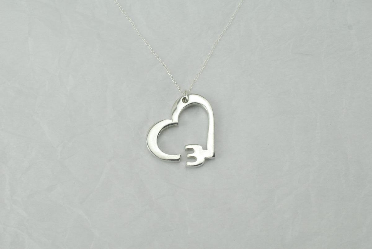 3 Year Anniversary Heart Pendant/Necklace - Gift