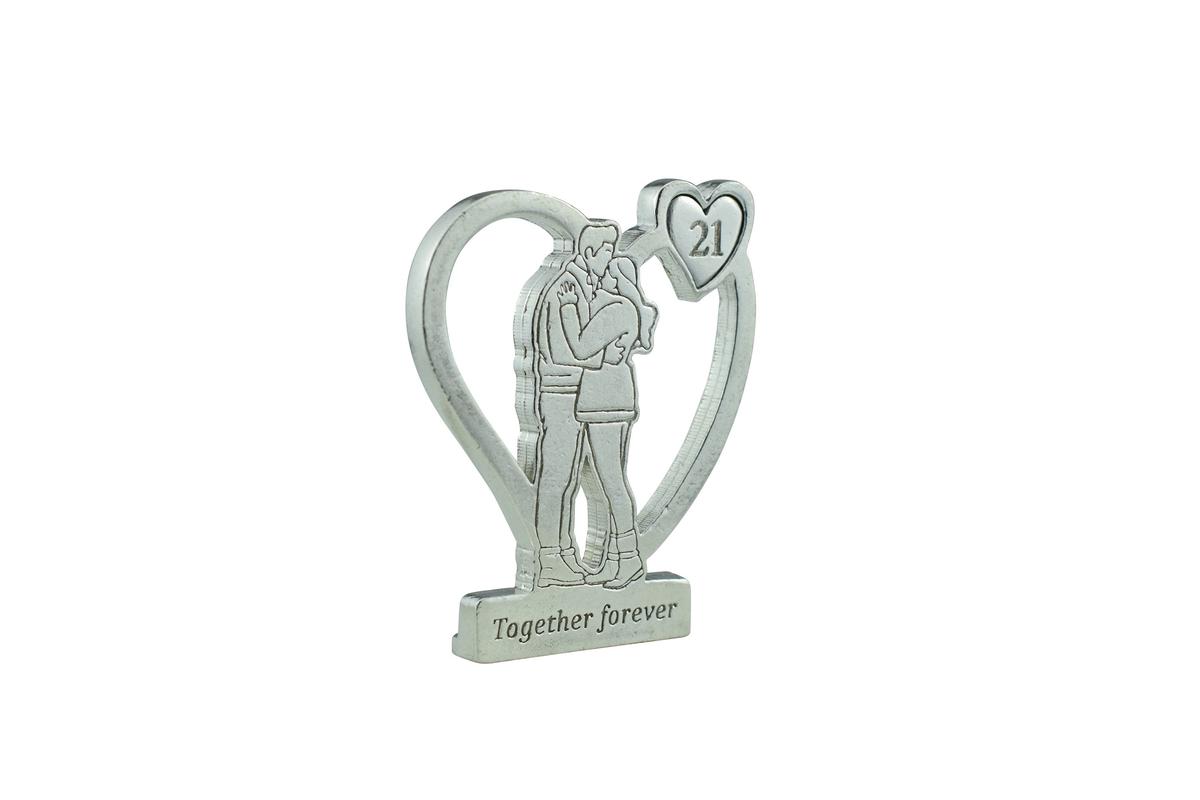 Together Forever Hugging Anniversary Gift - 21st Anniversary