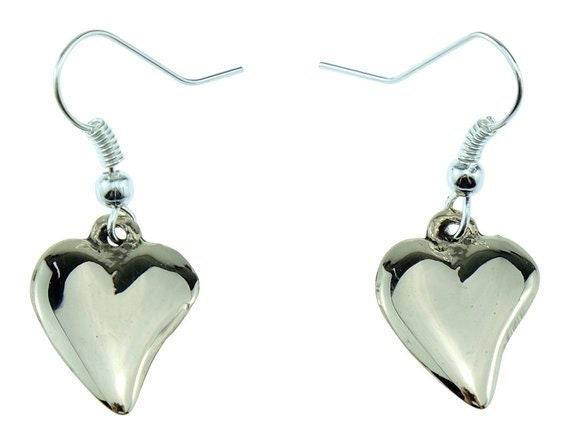 Bronze Off Shaped Heart Earring & Necklace Set- Anniversary or Birthday Gift