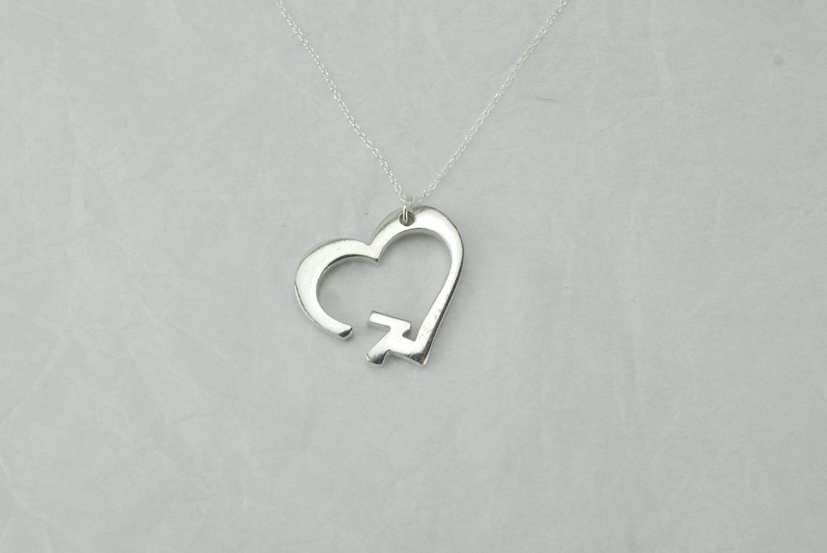 7 Year Anniversary Heart Pendant/Necklace - Gift