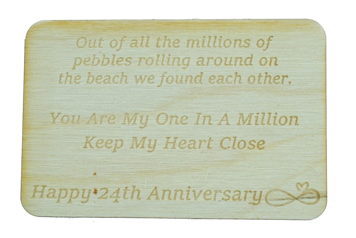 One in a Million Pebble - 24th Anniversary Gift