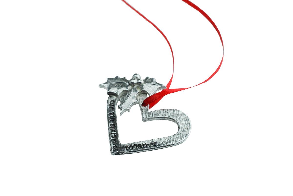 7th Anniversary Christmas Tree Ornament - Reads Our 7th Christmas Together