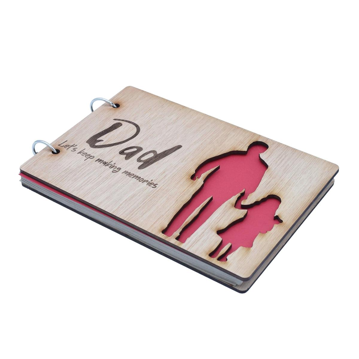 Dad and Daughter Scrapbook - Dad Let's Keep Making Memories. Fathers Day, Birthdays, Christmas