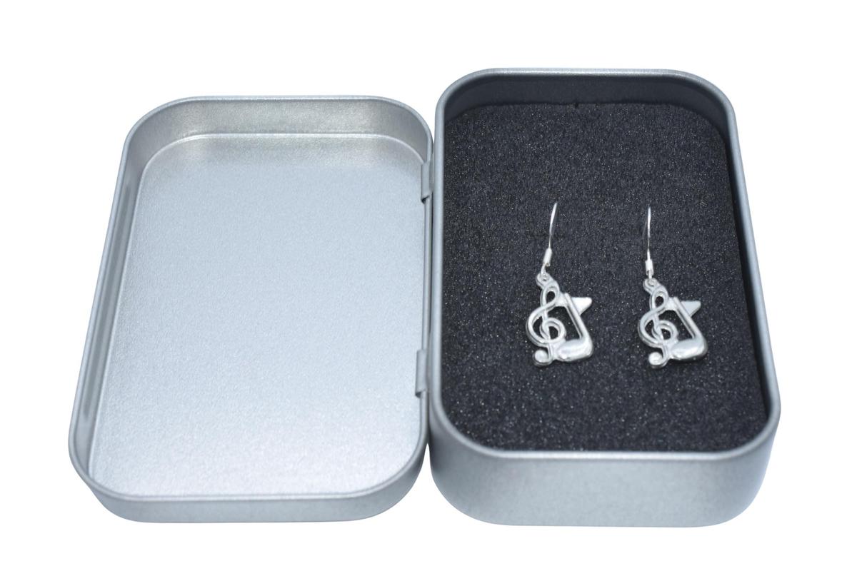 Musical Note Design Earrings - Anniversary or Birthday Gift