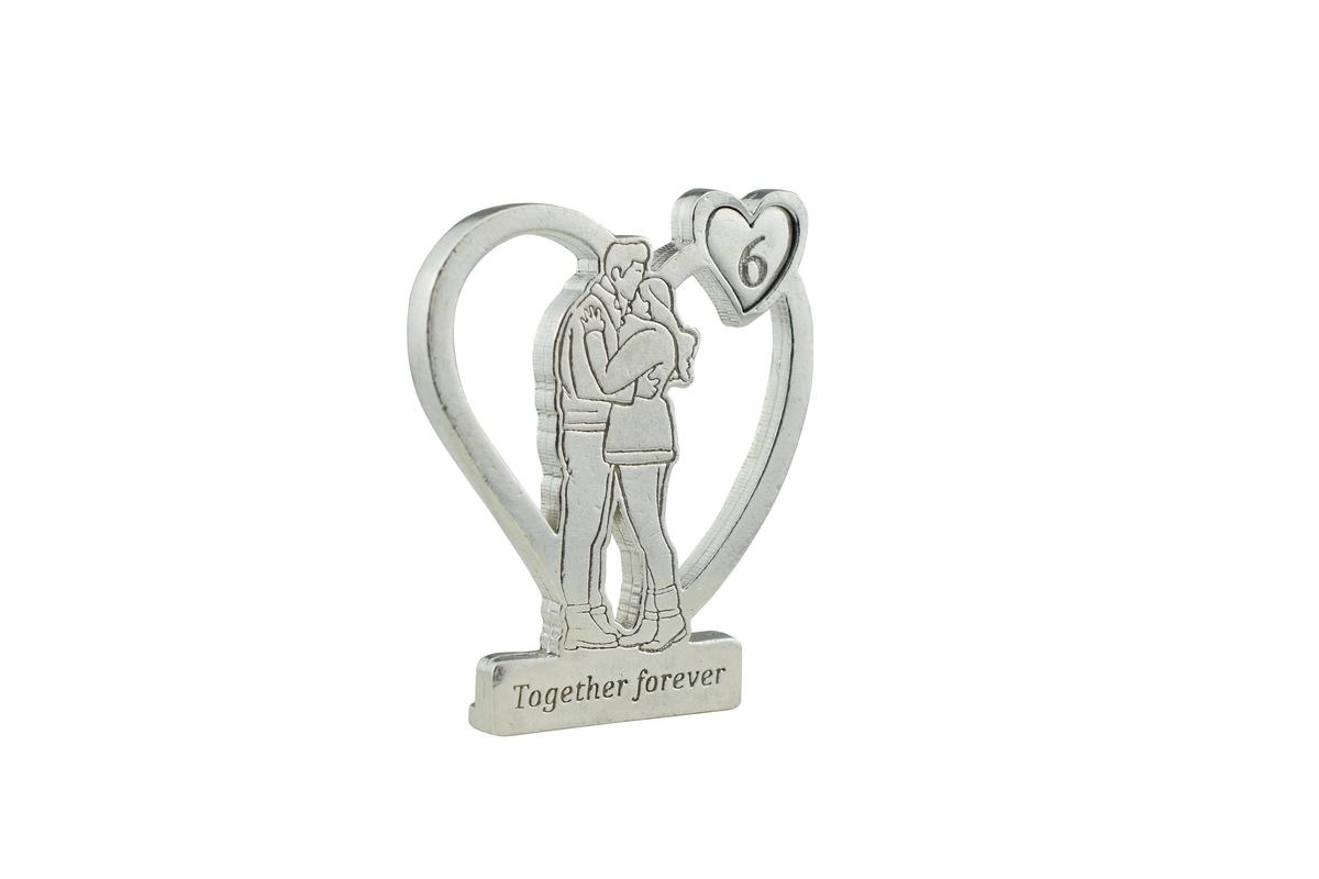 Together Forever Hugging Anniversary Gift - 6th Anniversary