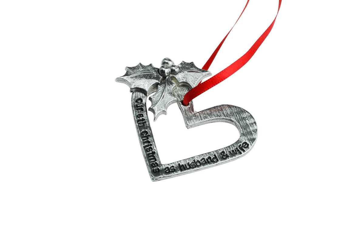 6 Year Anniversary Christmas Tree Ornament - Reads Our 6th Christmas as Husband & Wife