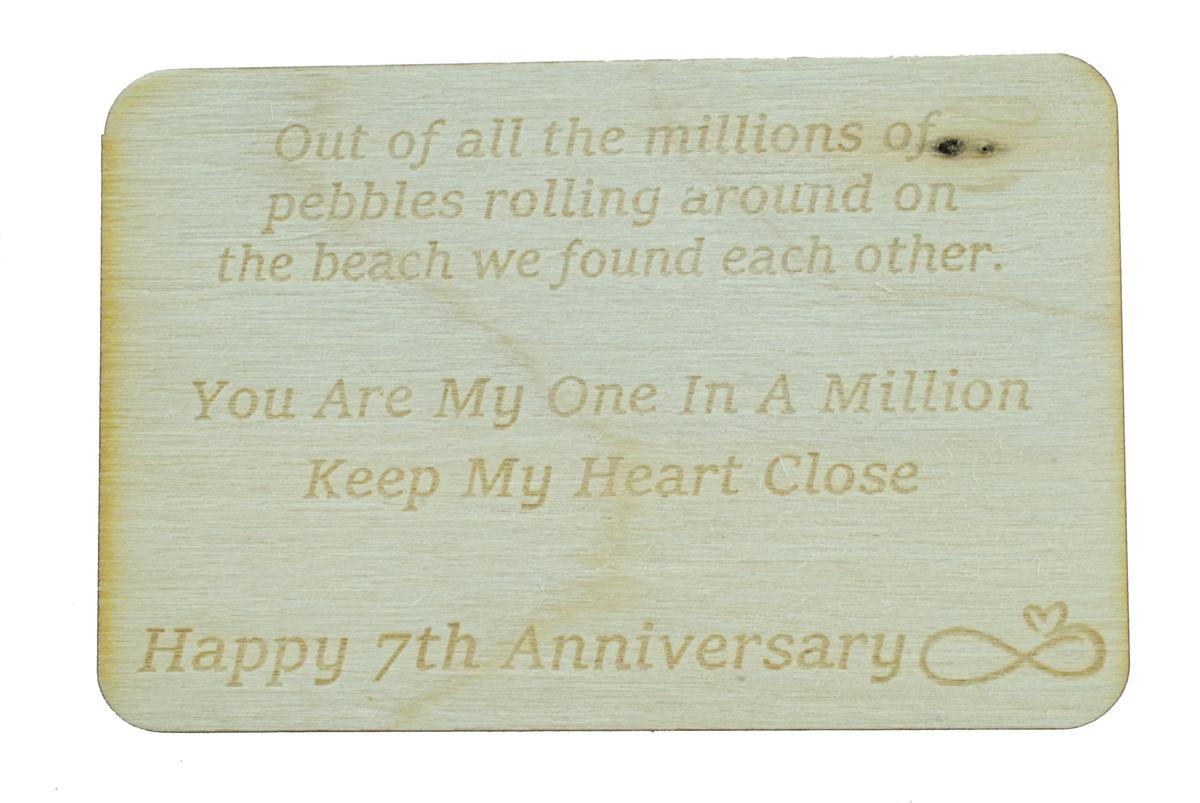 One in a Million Pebble - 7th Anniversary Gift