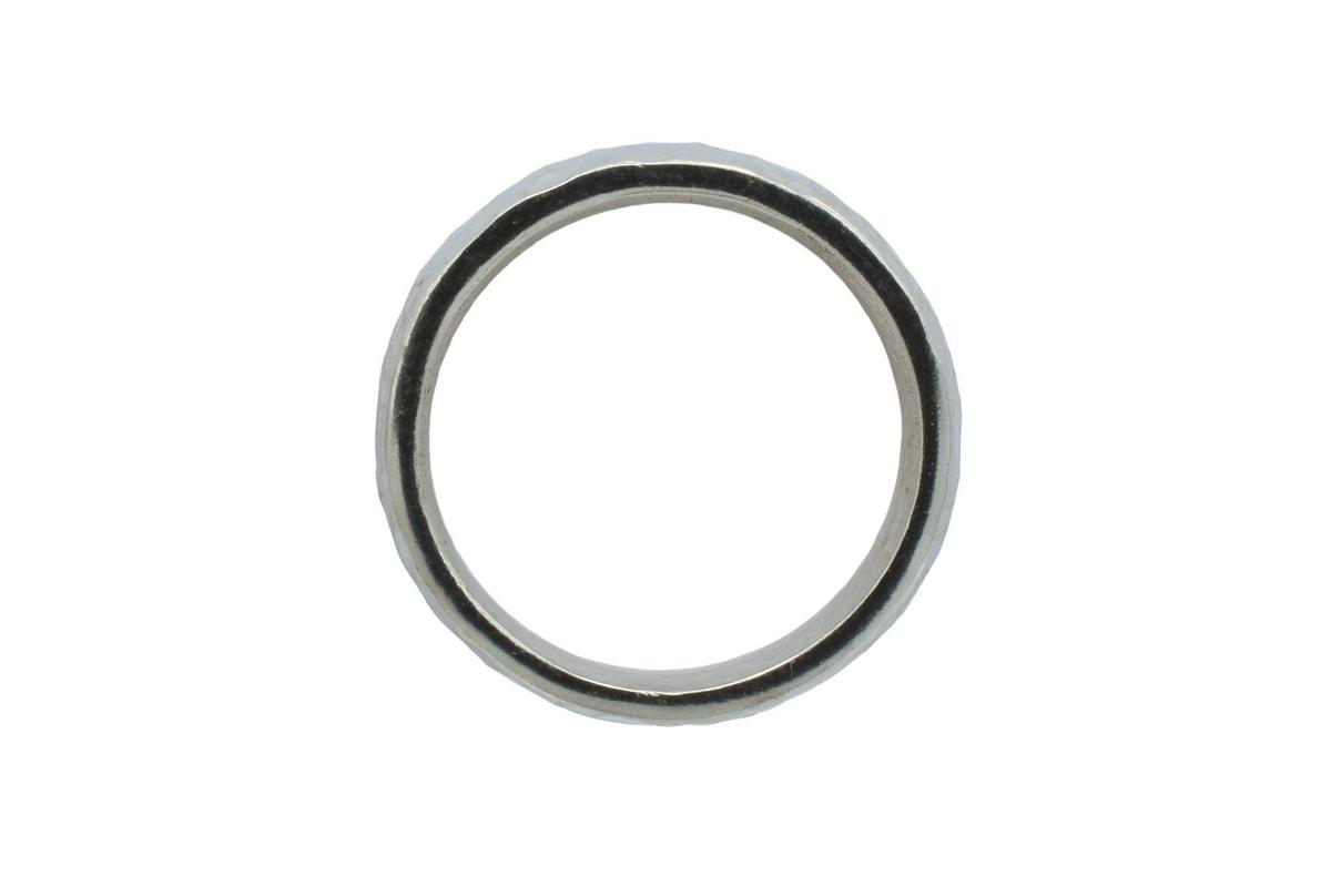 10th Anniversary Beaten Tin Ring ladies