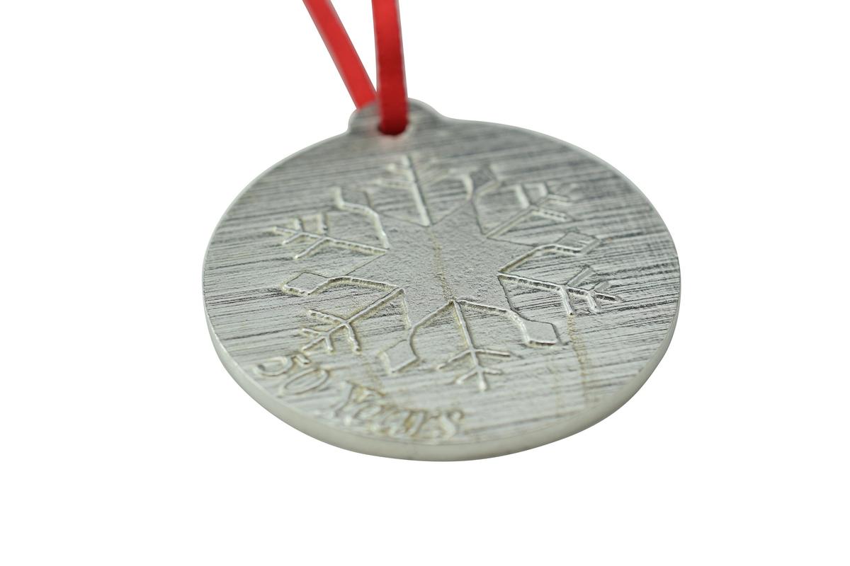 50 Year Anniversary - Metal Christmas Snowflake Metal Decoration