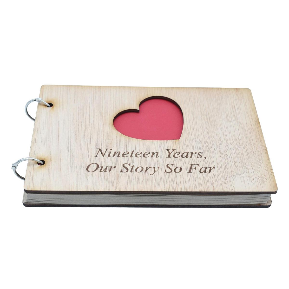 19 Years Our Story So Far - Scrapbook, Photo album or Notebook Idea For 19th Anniversary