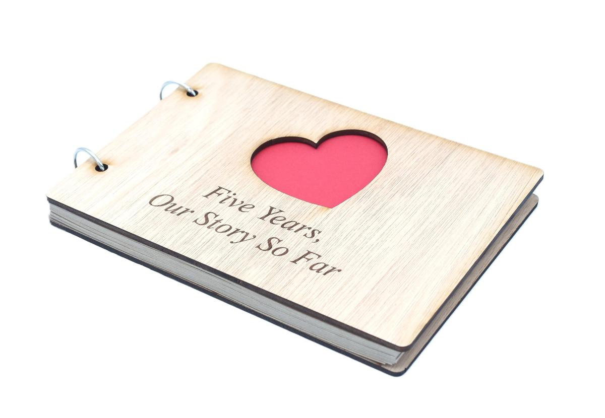 5 Years Our Story So Far - Scrapbook, Photo album or Notebook Idea For 5th Anniversary