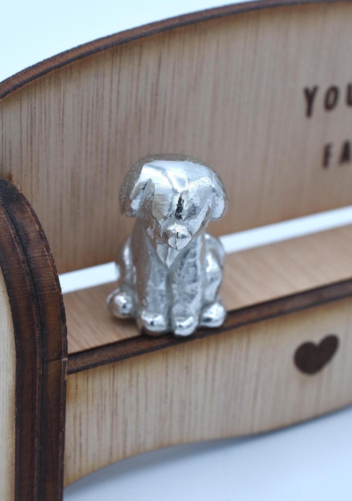 Established 2014 - Cuddling Couple on the Sofa | I Love You Gift | Wooden Sofa Bench | Part of the We Made a Family Range
