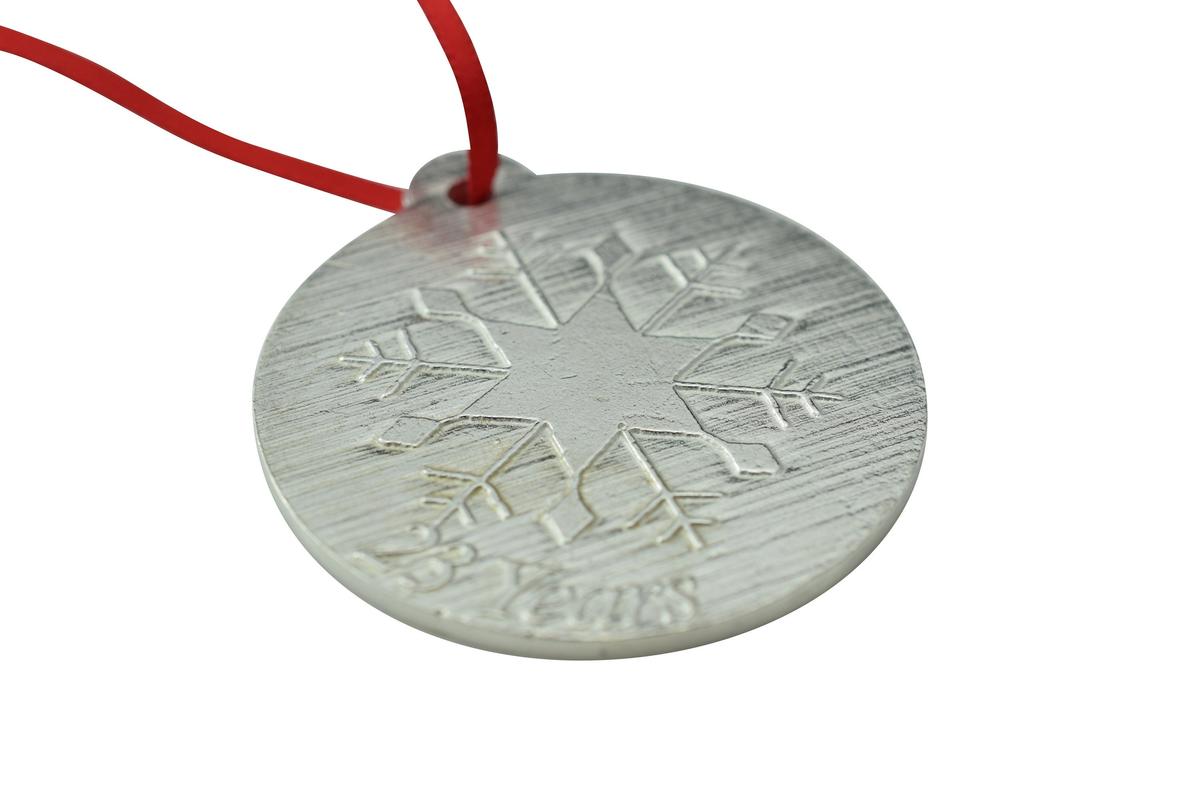 23 Year Anniversary - Metal Christmas Snowflake Metal Decoration