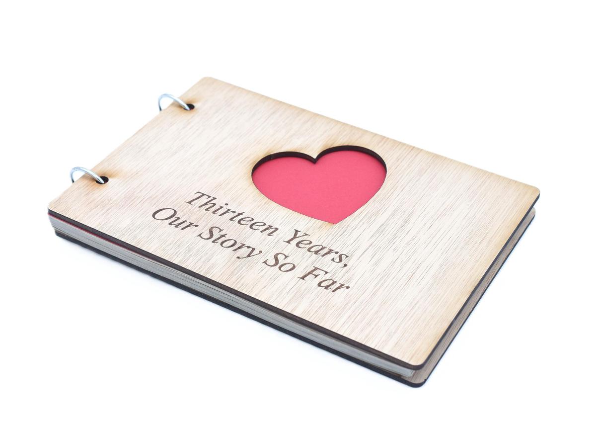 13 Years Our Story So Far - Scrapbook, Photo album or Notebook Idea For 13th Anniversary