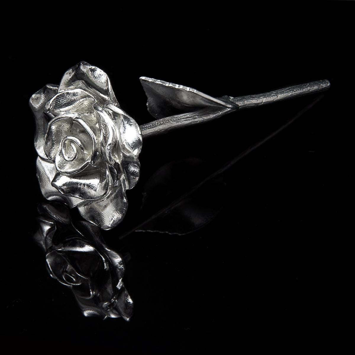 8th Anniversary Cast Metal Rose - Everlasting Love Gift