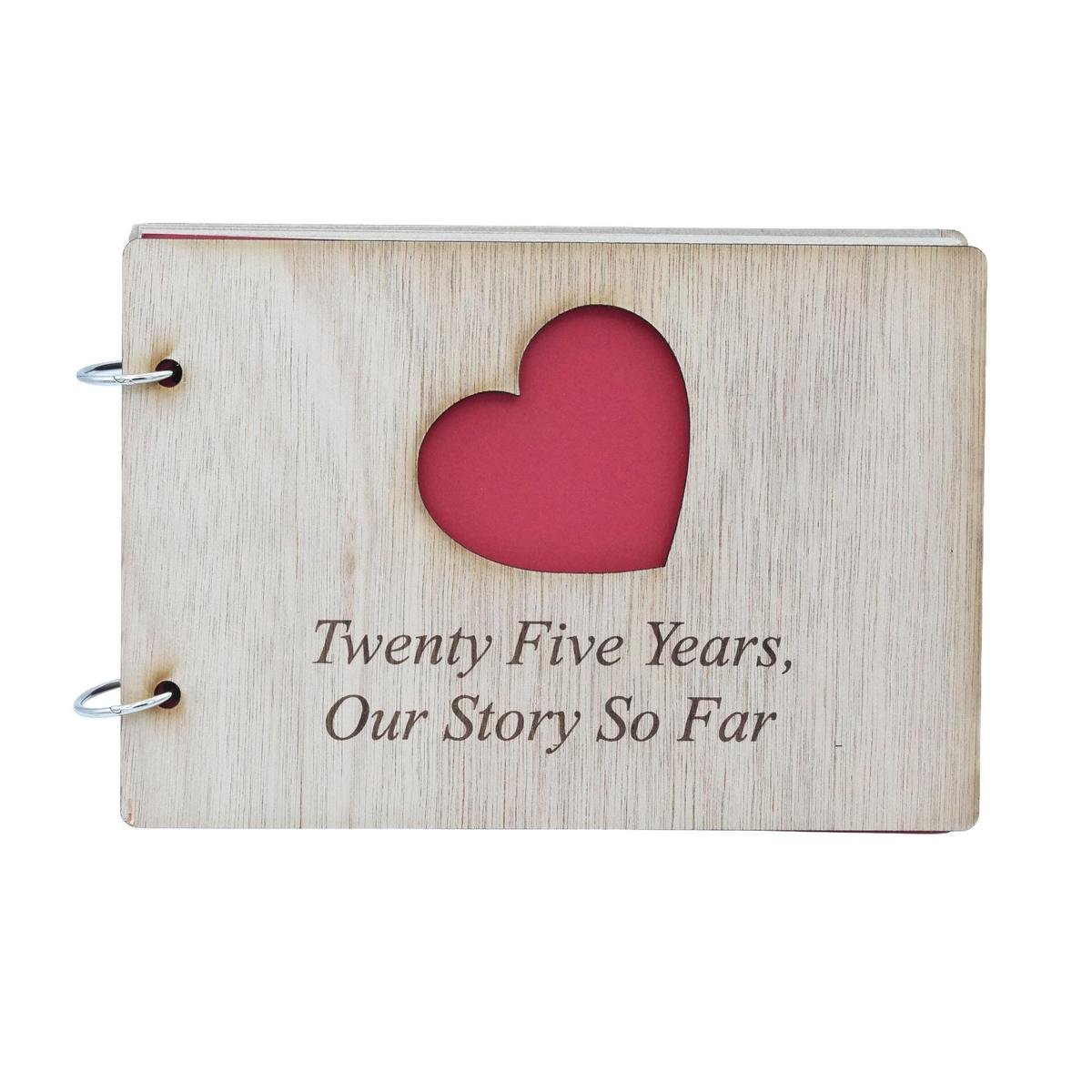 25 Years Our Story So Far - Scrapbook, Photo album or Notebook Idea For 24th Anniversary