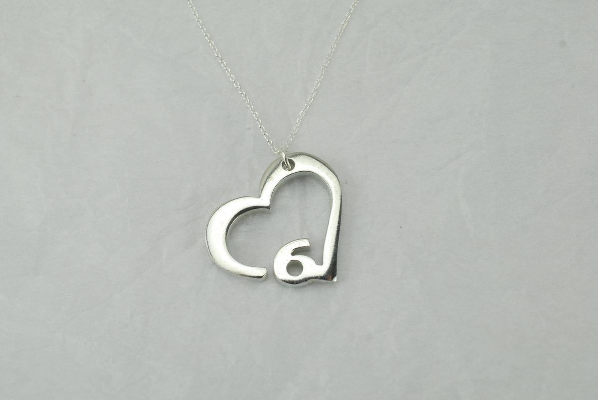 6 Year Anniversary Heart Pendant/Necklace - Gift