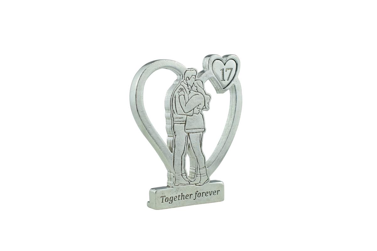 Together Forever Hugging Anniversary Gift - 17th Anniversary