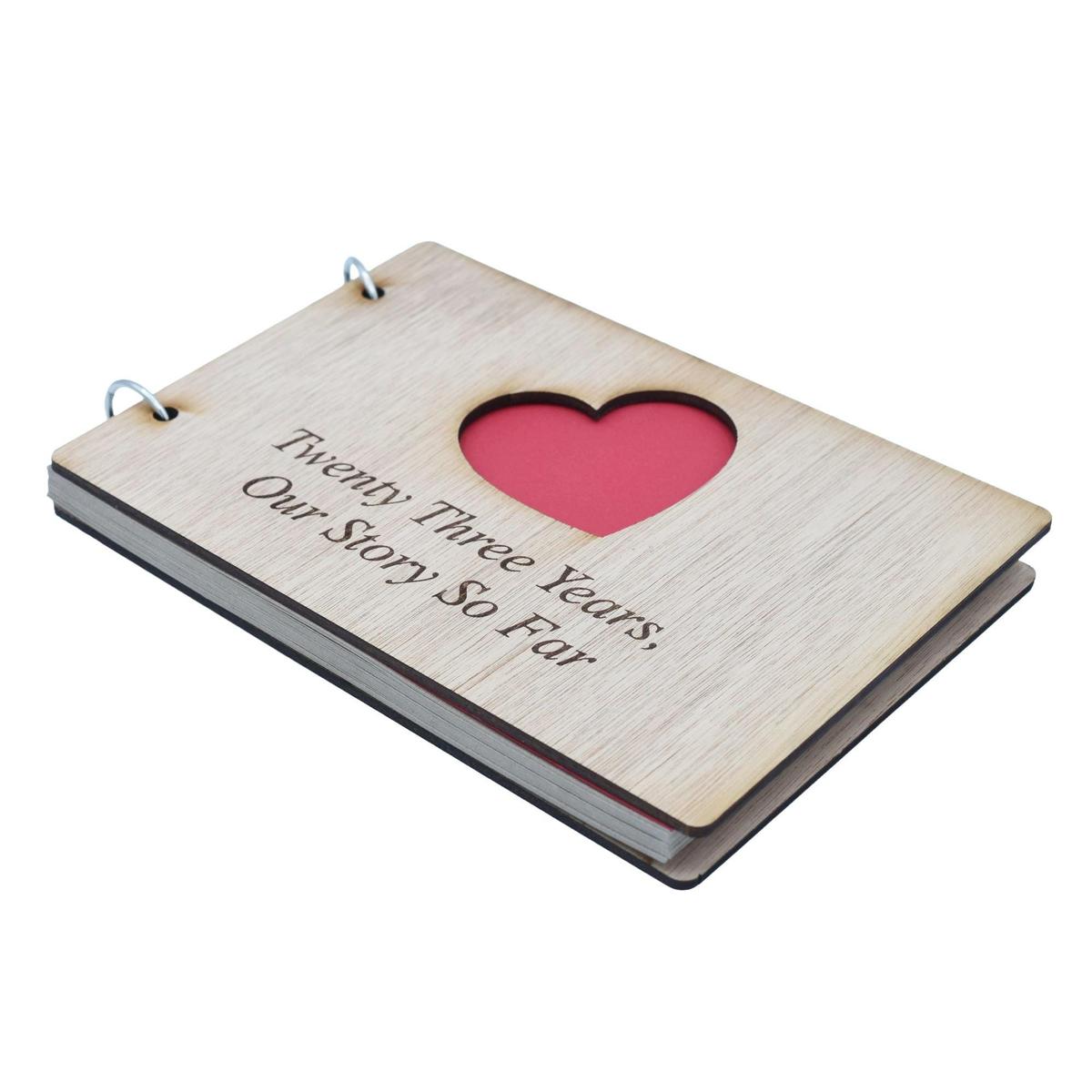 23 Years Our Story So Far - Scrapbook, Photo album or Notebook Idea For 23rd Anniversary