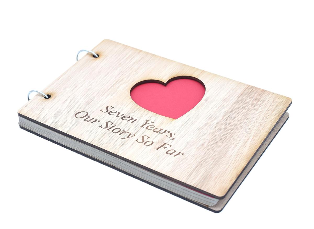 7 Years Our Story So Far - Scrapbook, Photo album or Notebook Idea For 7th Anniversary