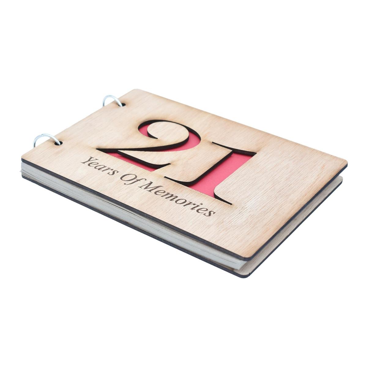 21 Years Of Memories - Scrapbook, Photo album or Notebook Idea For 21st birthday or Anniversary