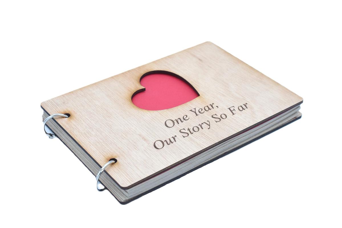 1 Year Our Story So Far - Scrapbook, Photo album or Notebook Idea For 1st Anniversary