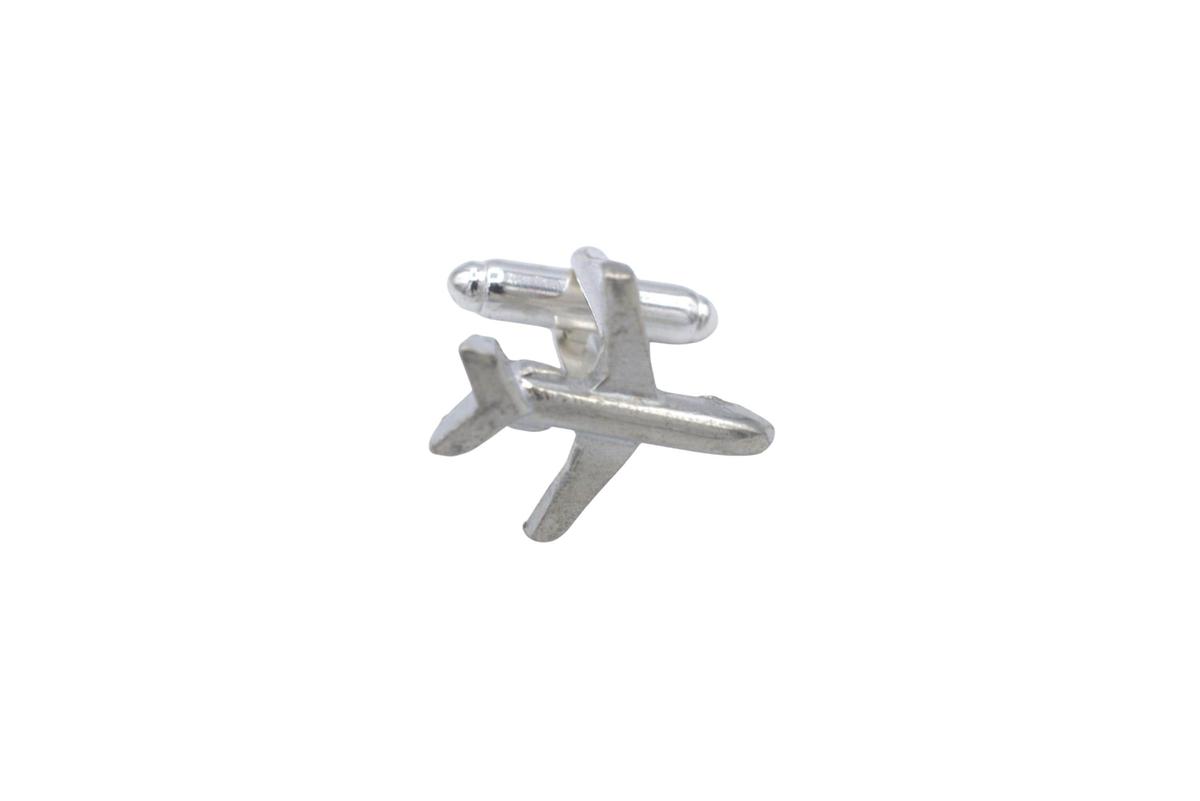Tin Airplane Cufflinks – 10th Wedding Anniversary Gift | Handmade in Cornwall