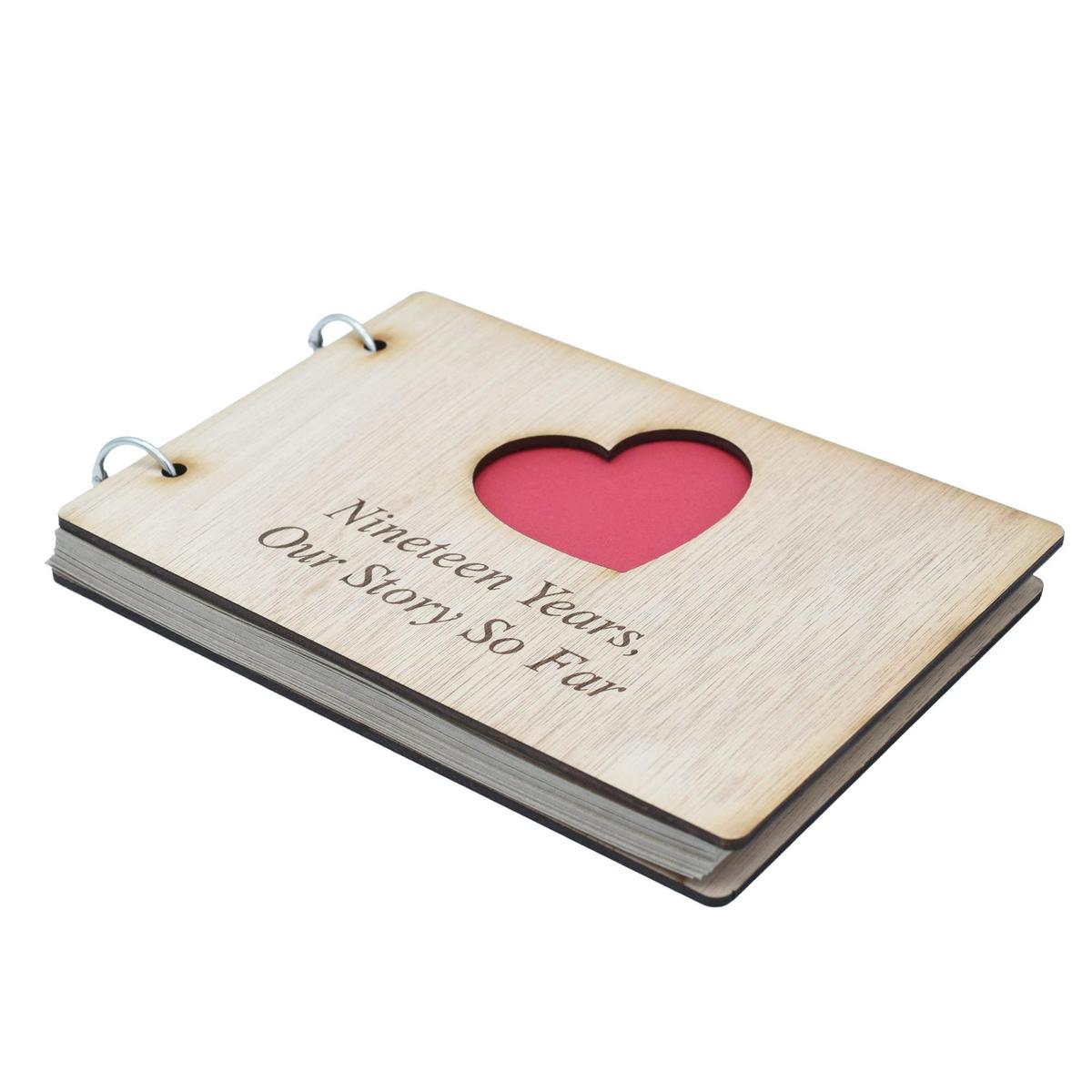 19 Years Our Story So Far - Scrapbook, Photo album or Notebook Idea For 19th Anniversary