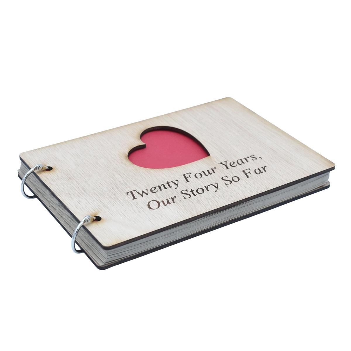 24 Years Our Story So Far - Scrapbook, Photo album or Notebook Idea For 24th Anniversary