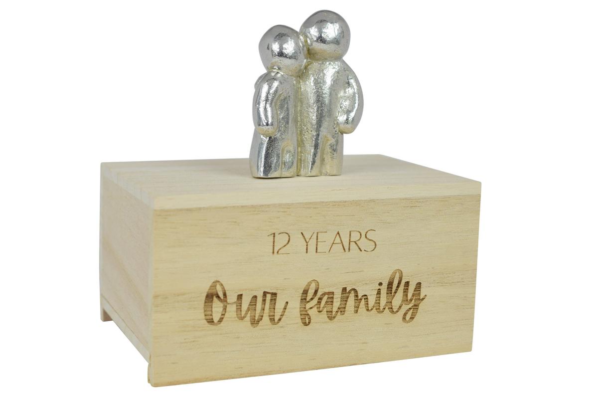 12 Years Our Little Hugging Family | 12th Anniversary Gift - Choose Your Own Family Combination | Part of the We Made a Family Range