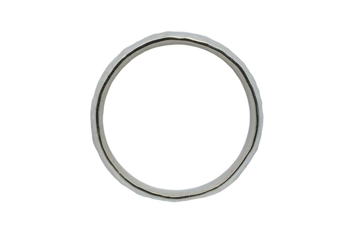 10th Anniversary Beaten Tin Ring - Men's Gift
