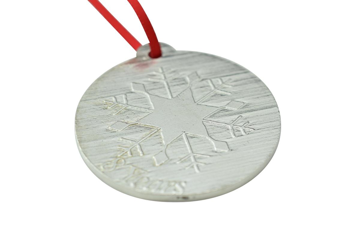 8 Year Anniversary - Metal Christmas Snowflake Metal Decoration