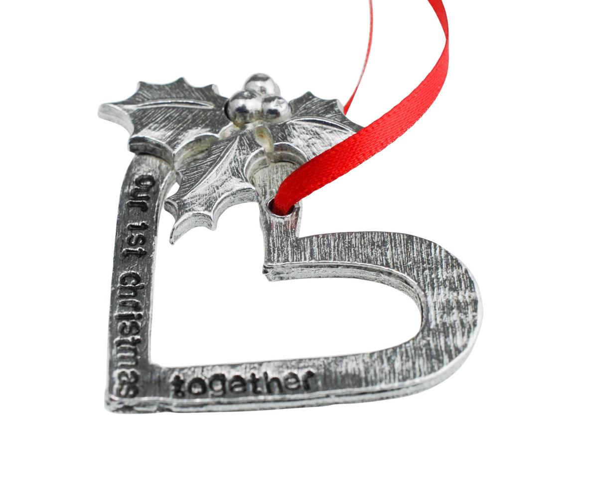 1st Anniversary Christmas Tree Ornament - Reads Our 1st Christmas Together