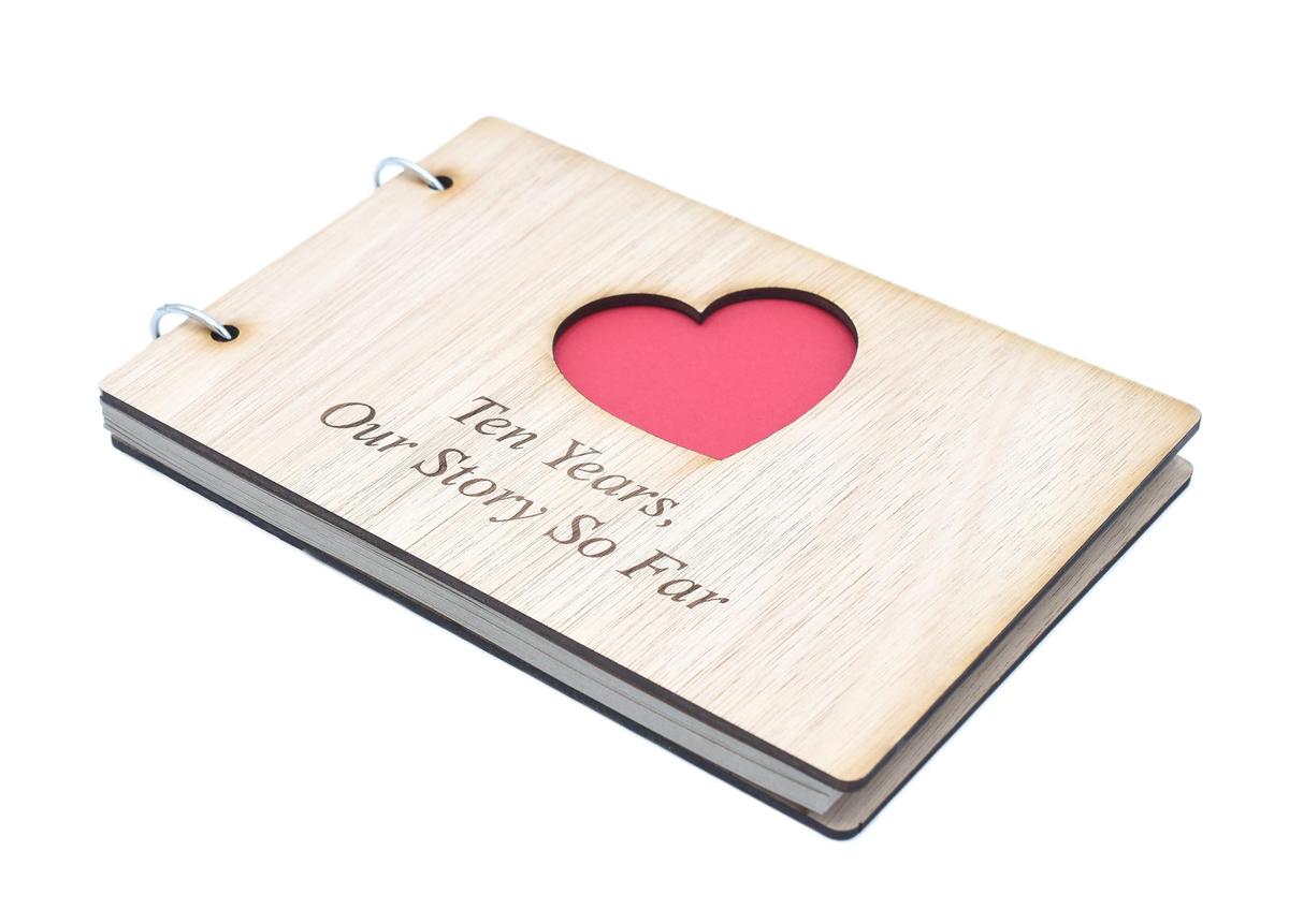 10 Years Our Story So Far - Scrapbook, Photo album or Notebook Idea For 10th Anniversary