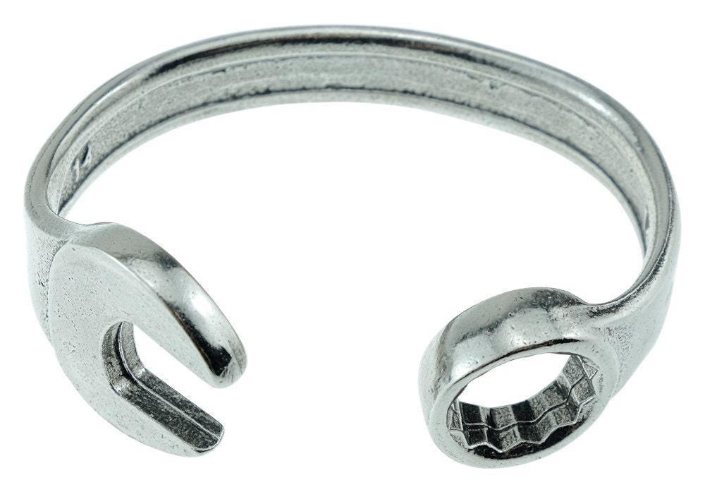 16th Anniversary Gift for Husband | Spanner Wrench Bangle for Men | Stamped '16 YEARS' Wedding Anniversary Gift, Handmade in Cornwall UK