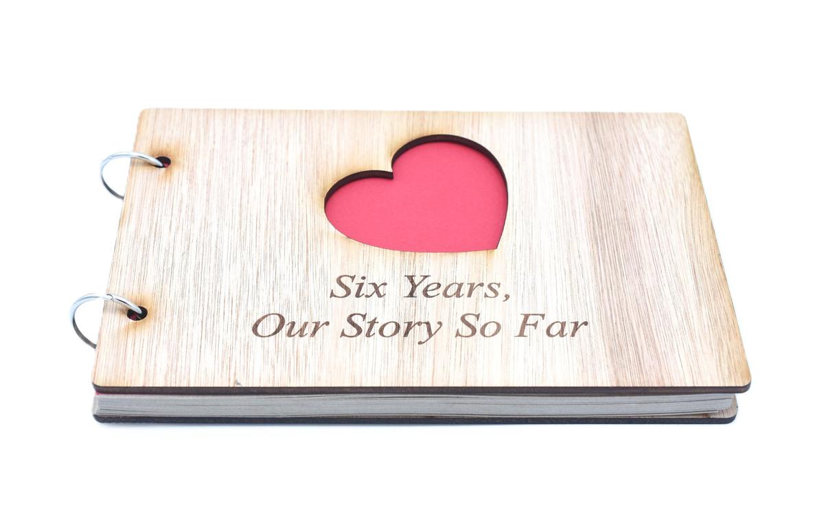 6 Years Our Story So Far - Scrapbook, Photo album or Notebook Idea For 6th Anniversary