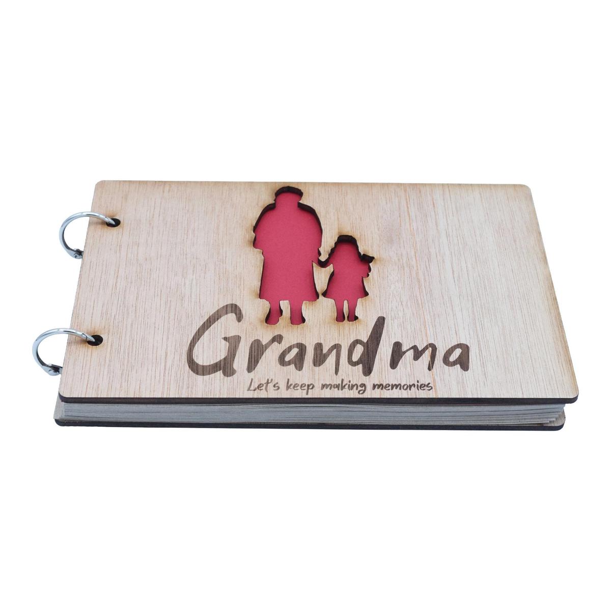Grandma Let's Keep Making Memories-  Grandma and Granddaughter - Scrapbook, Photo album or Notebook. Mothers day or Birthday Gifts.