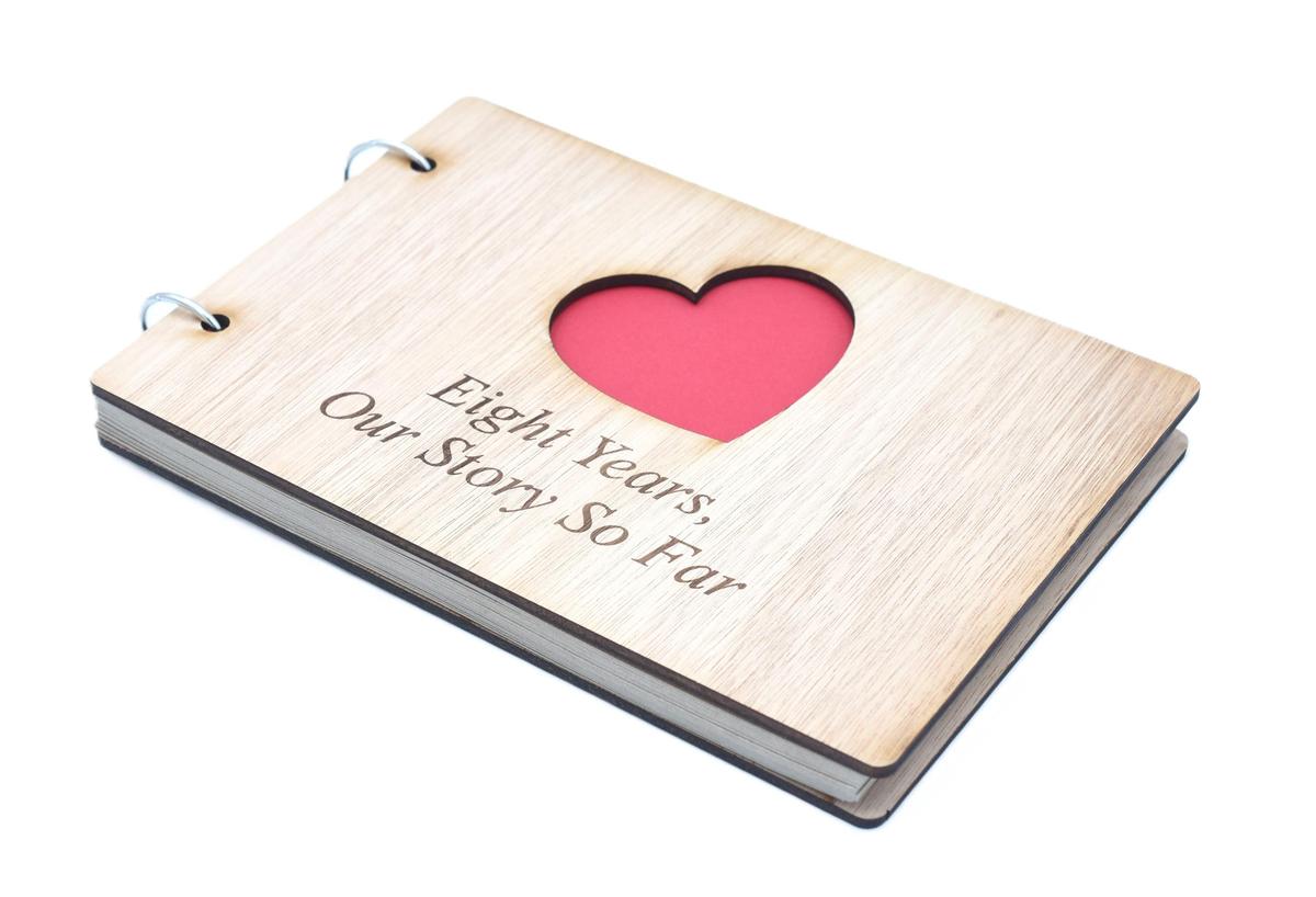 8 Years Our Story So Far - Scrapbook, Photo album or Notebook Idea For 8th Anniversary