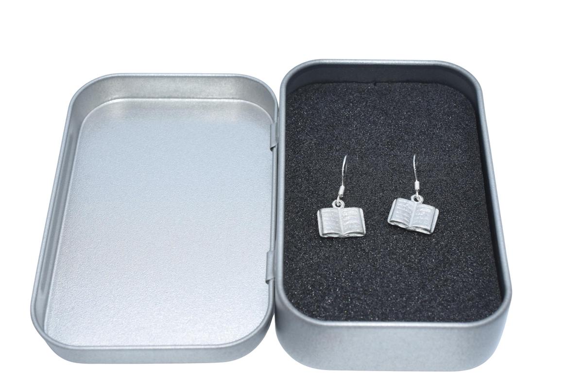 Books Design Earrings - Anniversary or Birthday Gift