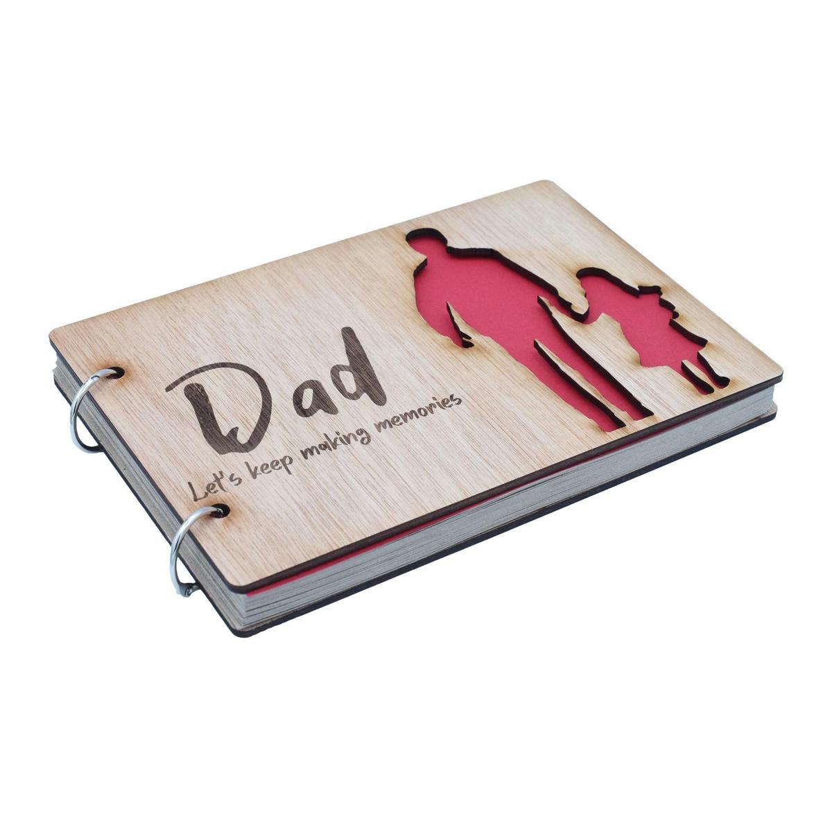 Dad and Daughter Scrapbook - Dad Let's Keep Making Memories. Fathers Day, Birthdays, Christmas