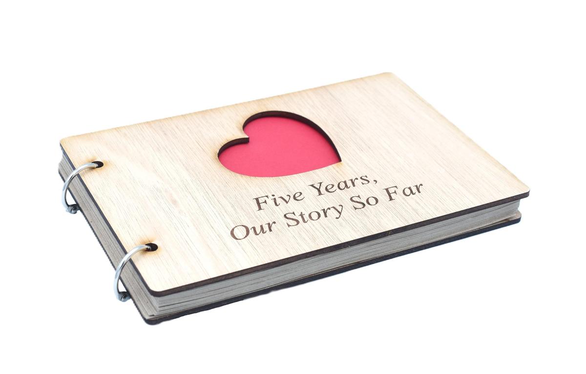 5 Years Our Story So Far - Scrapbook, Photo album or Notebook Idea For 5th Anniversary