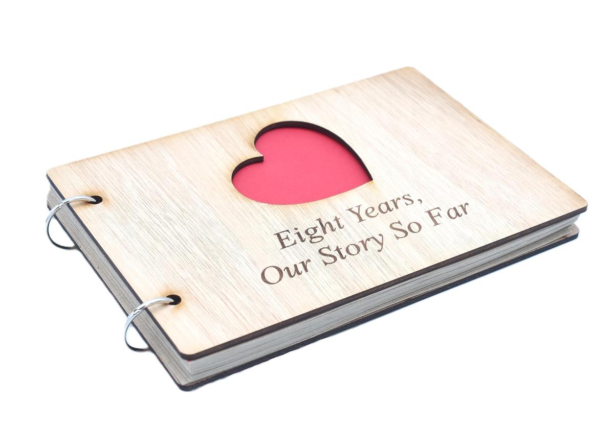 8 Years Our Story So Far - Scrapbook, Photo album or Notebook Idea For 8th Anniversary
