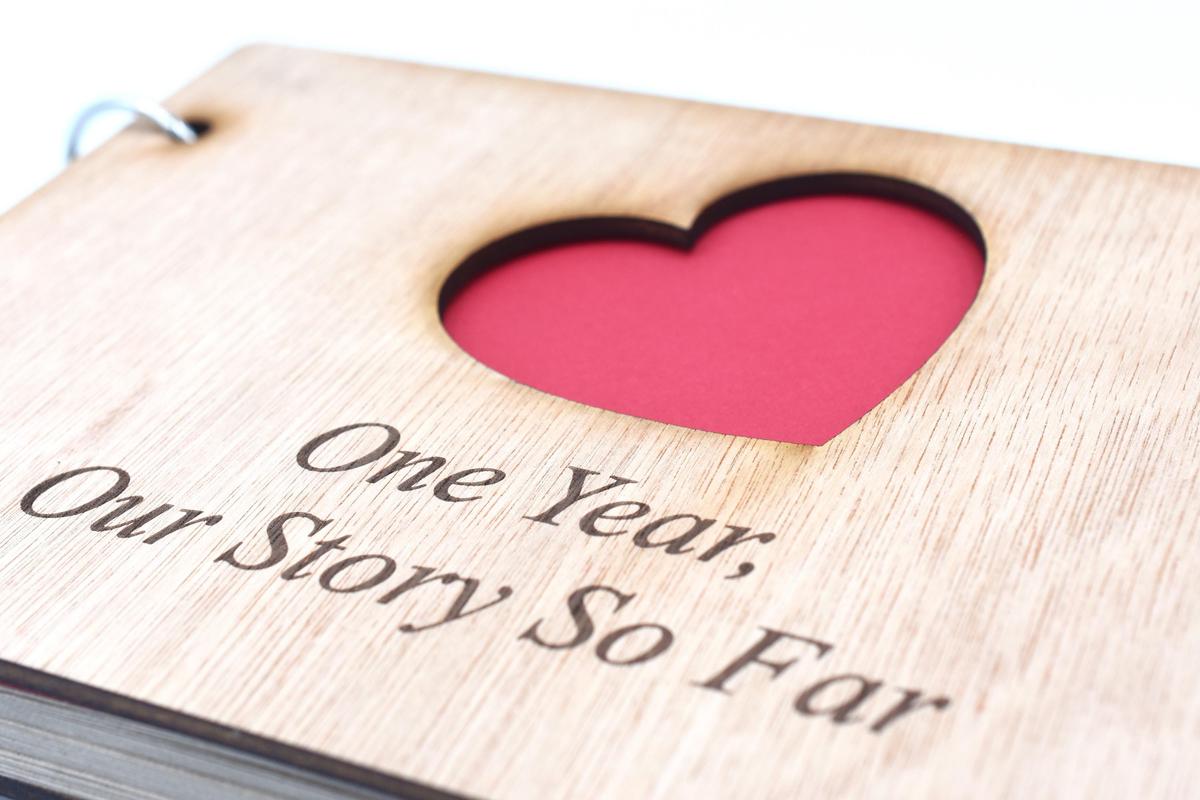 1 Year Our Story So Far - Scrapbook, Photo album or Notebook Idea For 1st Anniversary