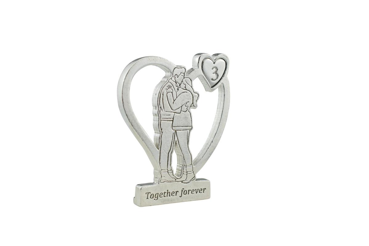 Together Forever Hugging Anniversary Gift - 3rd Anniversary