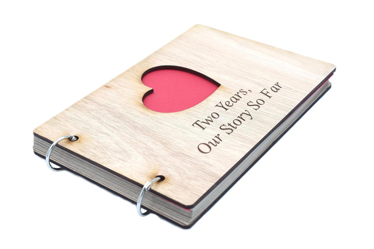 2 Years Our Story So Far - Scrapbook, Photo album or Notebook Idea For 2nd Anniversary