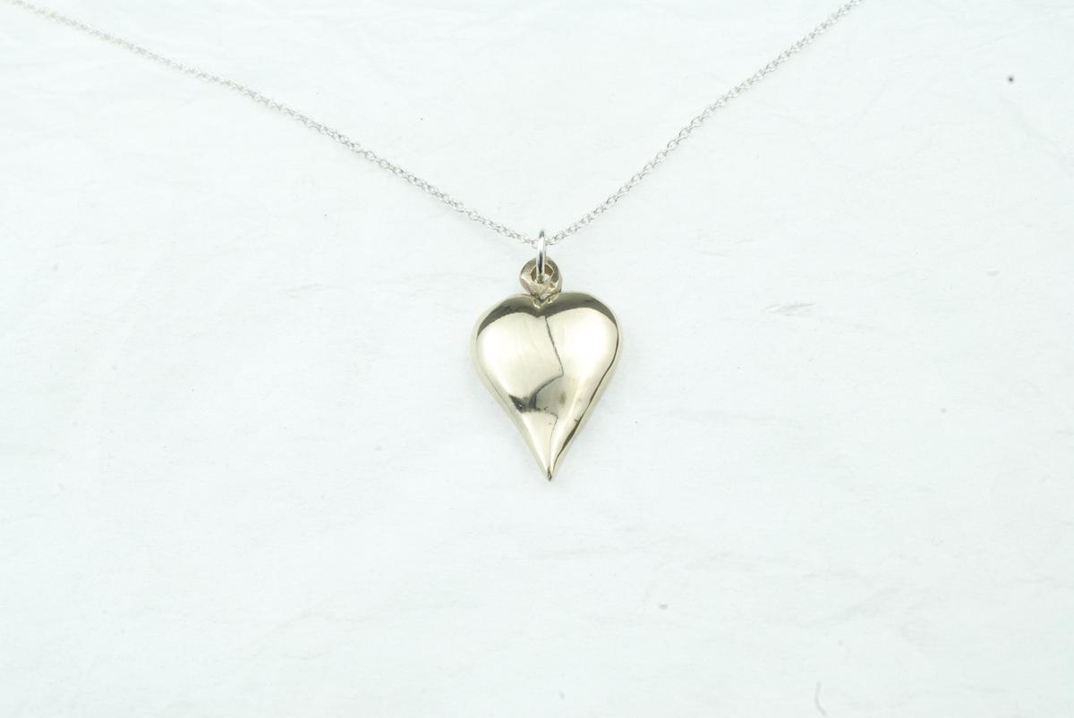 Bronze Mis-Shaped Heart Pendant