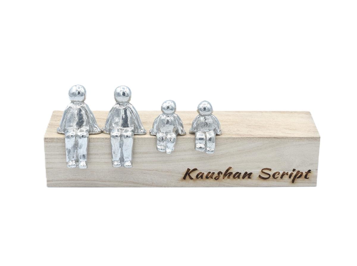 18 Years We Made a Family Sculpture Figurines - 18th Anniversary | Years 1 to 30 Available | Wooden Box Size & Grain Will Vary