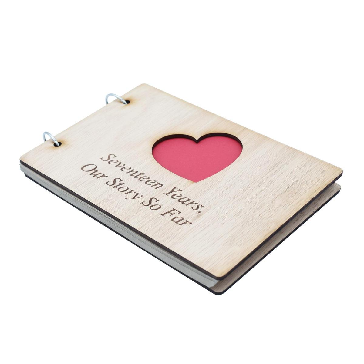 17 Years Our Story So Far - Scrapbook, Photo album or Notebook Idea For 17th Anniversary