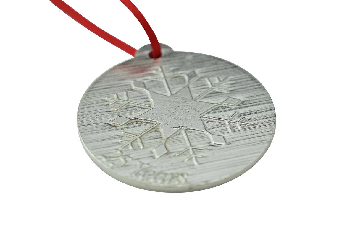 25 Year Anniversary - Metal Christmas Snowflake Metal Decoration