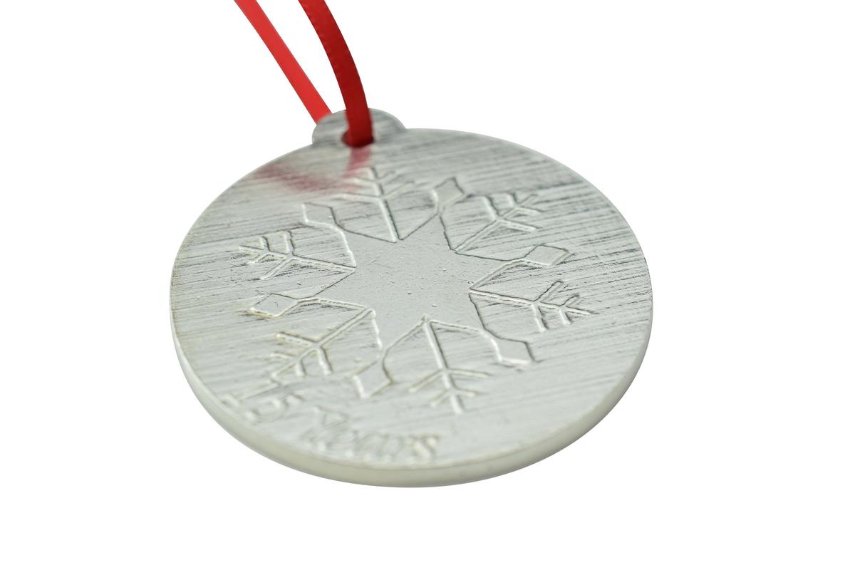 15 Year Anniversary - Metal Christmas Snowflake Metal Decoration
